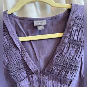 J Jill Silk/Cotton Dress, Pretty in Purple M